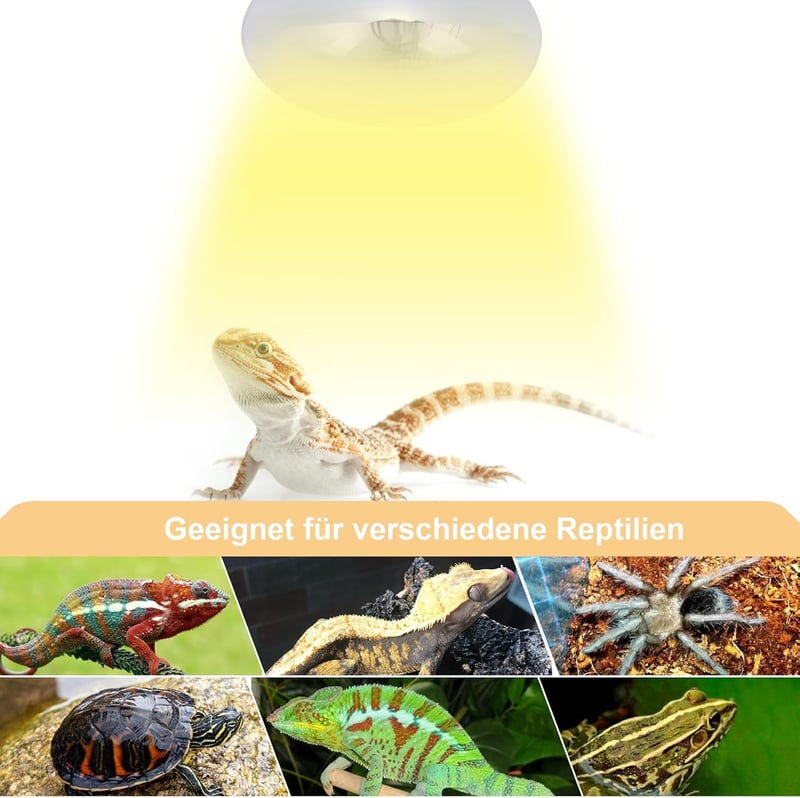 DERNORD 100W UVA UVB terráriumlámpa teknős gekkó sügér hőforrás E27 - 100.0 Watt