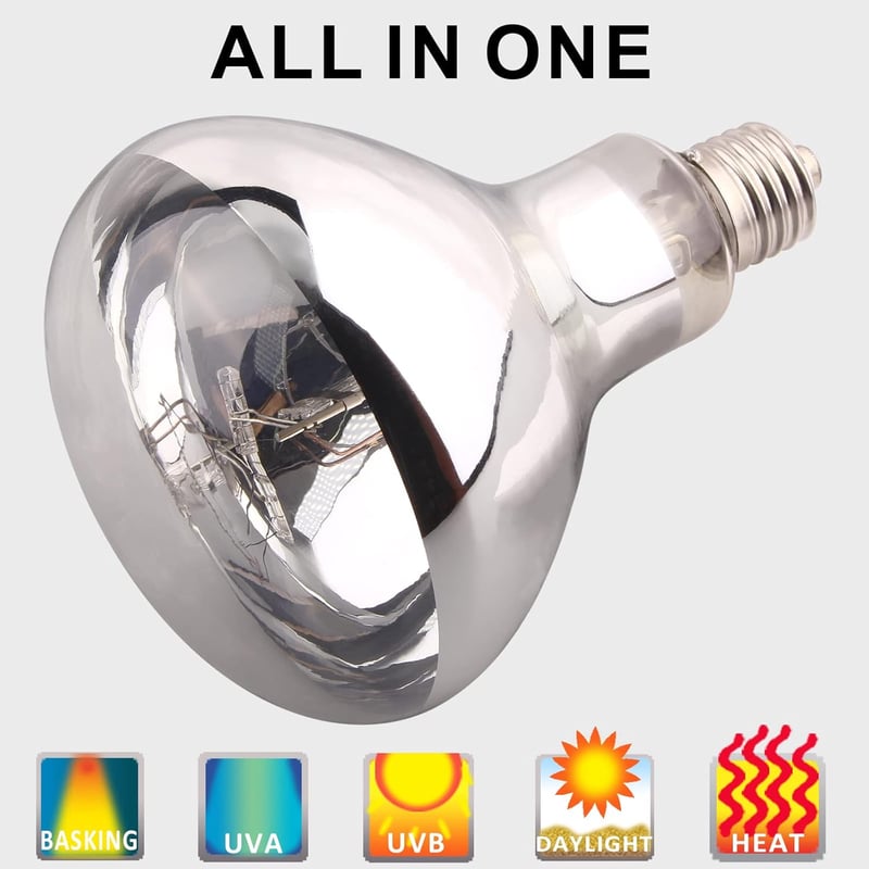 DERNORD 100W UVA UVB terráriumlámpa teknős gekkó sügér hőforrás E27 - 100.0 Watt