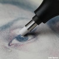 Elektrická guma Derwent s 8 náhradnými gumami, na grafitové, farebné a pastelové ceruzky, profesionálna kvalita, čierna, 2301931 6