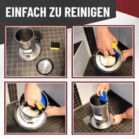 Descena 4L 304 V2A rozsdamentes csirkeitató felülről tölthető baromfi itató itatómelegítővel és fűtőlemezzel kompatibilis tyúkólhoz 8