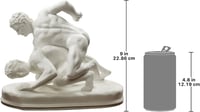 Design Toscano Hellén Birkózók Műmárvány Szobor Dekoráció 5