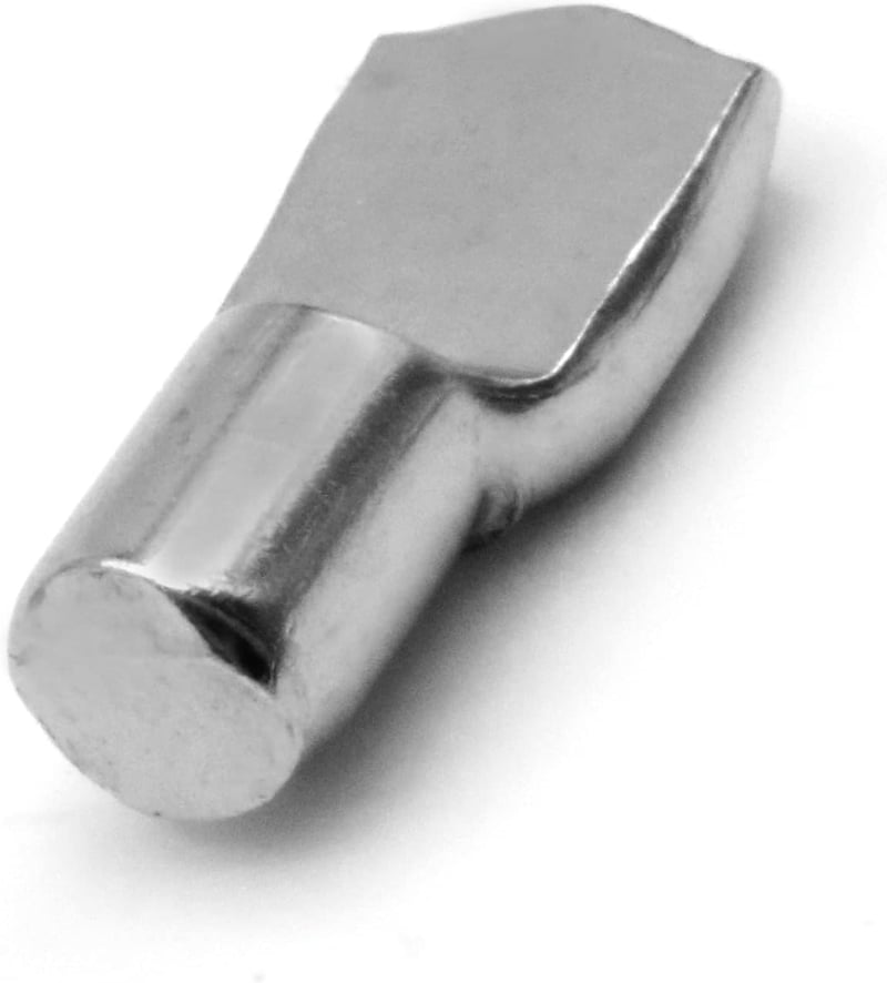 Design61 20 db 7 mm kanál alakú polctartó konzol, nikkel bevonatú acél, polcokhoz