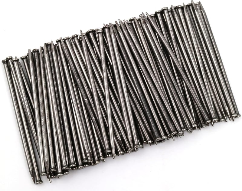 Design61 50 db Acélszeg Szegélyléc Rögzítő Szög 1.5x45 mm Süllyesztett Fejű