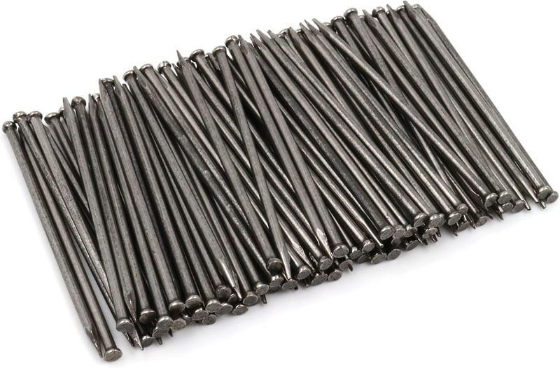 Design61 50 db Acélszeg Szegélyléc Rögzítő Szög 1.5x45 mm Süllyesztett Fejű