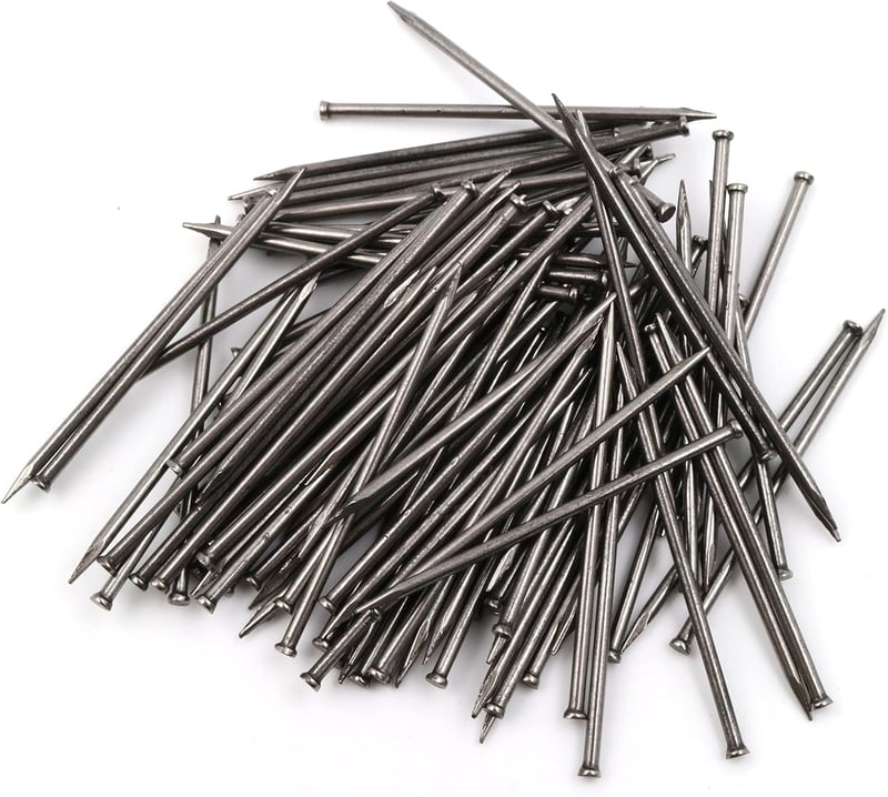 Design61 50 db Acélszeg Szegélyléc Rögzítő Szög 1.5x45 mm Süllyesztett Fejű