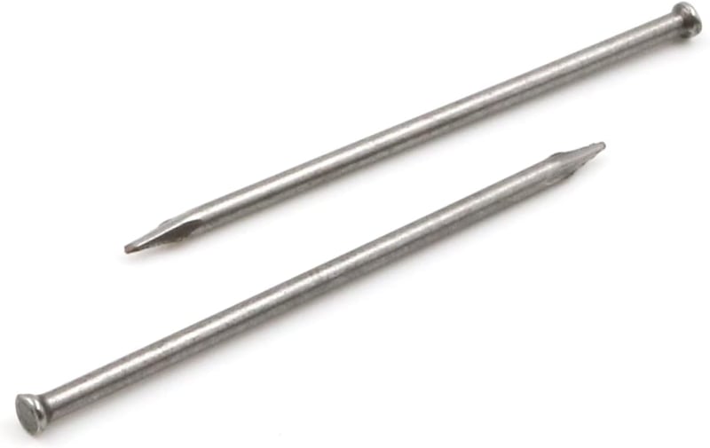 Design61 50 db Acélszeg Szegélyléc Rögzítő Szög 1.5x45 mm Süllyesztett Fejű