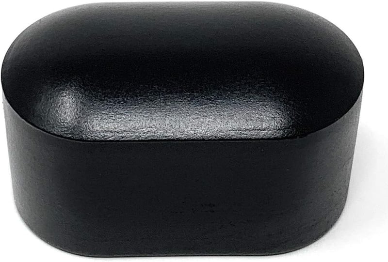 Design61 8x Szék Lábvédő Sapka 38x20mm Ovális Csövekhez PE Fekete