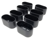 Design61 8x koncovka na nohy stoličky 38x20 mm pre oválne rúrky PE čierna 2