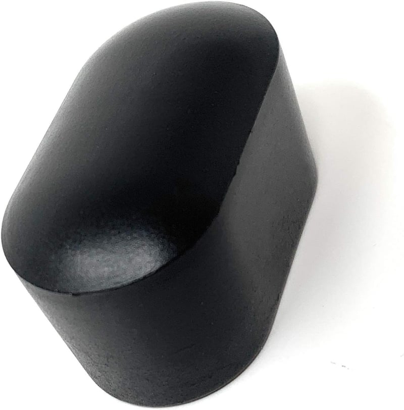 Design61 8x Szék Lábvédő Sapka 38x20mm Ovális Csövekhez PE Fekete