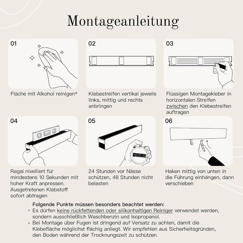 Designfabrik Hamburg fekete zuhanypolc 42 cm fúrésmentes önragasztós fürdőszobai rendező fali polc zuhanykosár