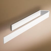 Designfabrik Hamburg fúrás nélküli öntapadós törölközőtartó falra, fehér 40 cm törölköző rúd a fürdőszobába és konyhába 1