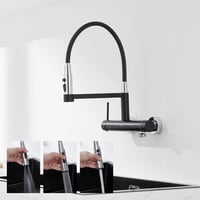Detbom Fali Konyhai Csap 3/4" Rozsdamentes Acél Rugalmas Csővel 385mm 1