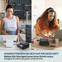 Detektor pravosti bankoviek Detectalia D7T+ pre meny EUR, GBP, USD, s 5 metódami overovania, farebným TFT displejom a certifikáciou ECB 9