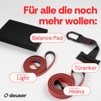 Bandă de rezistență originală Deuser din cauciuc natural, vegană, anti-alunecare, bandă de fitness fabricată în Germania pentru antrenamente de forță, fitness și exerciții de yoga 8