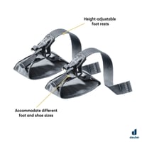Deuter KC Foot Loops Strmene na nohy pre detský nosič - Graphite - Univerzálna veľkosť - Doplnok k detskému nosiču 3