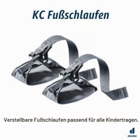 Deuter KC Foot Loops Strmene na nohy pre detský nosič - Graphite - Univerzálna veľkosť - Doplnok k detskému nosiču 2