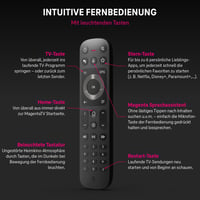 Deutsche Telekom MagentaTV One 2. generácie Android TV Box WiFi LAN 4K UHD HDR 150+ HD kanálov Netflix Disney+ Google Play Store 7