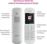 Deutsche Telekom Speedphone 12 IP telefon fehér vezeték nélküli 4