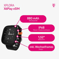 Deutsche Telekom Xplora X6 Play gyerek okosóra eSIM GPS SOS - fekete 2