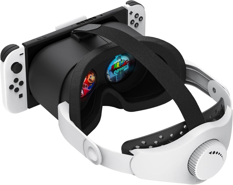 DEVASO VR Szemüveg Nintendo Switch/OLED Konzolhoz - Állítható HD Lencsékkel, 3D Virtuális Valóság Headset Játék Kiegészítő, VR Labo Szemüveg
