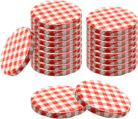 Devitre 20 db Csavaros Tetőfedél TO82 82 mm Piros/Fehér Üvegekhez 1