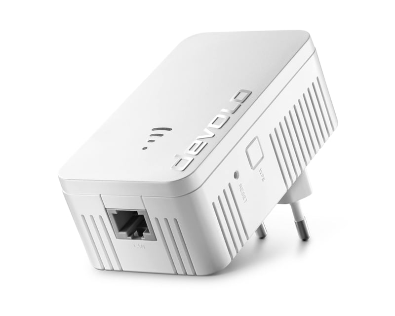 Repetor WiFi 5 Devolo 1200, amplificator semnal WLAN și extender acoperire, 1200 Mbit/s, Access Point, 1x port LAN, Alb