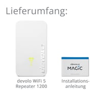 Repetor WiFi 5 Devolo 1200, amplificator semnal WLAN și extender acoperire, 1200 Mbit/s, Access Point, 1x port LAN, Alb 7