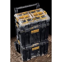 DEWALT ToughSystem 2.0 DS100 DWST83394-1 Organizator – 10 uklonjivih pretinaca, nosivost 20 kg, IP65, metalne šarke i kopče 6