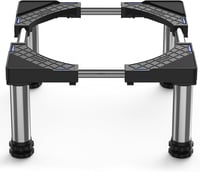 DEWEL Állítható Hűtőgép Alap 23-26 cm Magasság Mosogatógép Fagyasztó Konyhai Szekrény Fekete - Black(23-26cm) 1