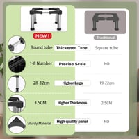 DEWEL Állítható Hűtőgép Alap 28-31 cm Magasság Mosogatógép Fagyasztó Konyhai Szekrény Fekete - Black(28-31cm) 2
