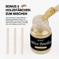 DEWEL Epoxidová živica, 15 x 10 ml trblietavý prášok, súprava metalických pigmentov na živicu 3