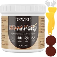 DEWEL Fa Kitöltő Javítókészlet 500g Fehér Spatulával Vízoldható 1