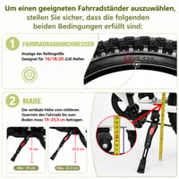 DEWEL Stojan na bicykle pre 16-20 palcové horské a cestné bicykle, stojan na uskladnenie športových bicyklov 2