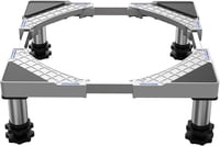 DEWEL Mosógép és szárítógép állvány állítható alappal, 350 kg, 44,5-67 cm szélesség, 18-22 cm magasság, fehér 1