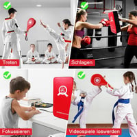 DEWEL PU bőr ütőpárnák szett - 2 párnával és kézpárnákkal 8