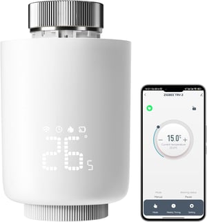 DEWENWILS Zigbee 3.0 okos termosztátfej radiátorhoz, Alexa és Google Assistant kompatibilis