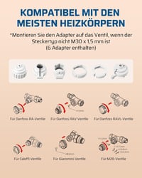 DEWENWILS Zigbee okos termosztát radiátorhoz, programozható fűtésszabályozás, Alexa és Google Home kompatibilis 8