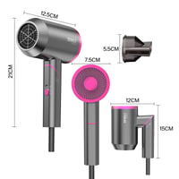 Uscător de păr ionic DEWILY pentru călătorii, pliabil, profesional, cu design compact 8