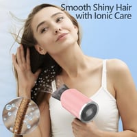 DEWILY összecsukható ionos hajszárító utazáshoz, 3 hőfok, csendes működés - Pink-1 Nozzle 6