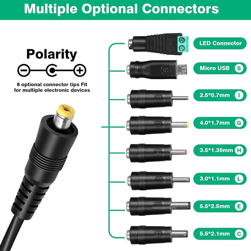 DEWIN 30W Univerzális Tápegység AC/DC 3-12V Többfeszültségű Adapter