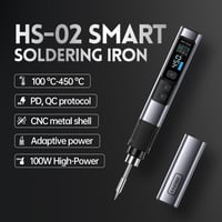 DEWIN HS-02A Intelligens Forrasztópáka Készlet, 100-450°C Hőmérséklet Szabályozás, 100W PD 2