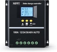 DEWIN MPPT Napelemes Töltésvezérlő 100A 12V-48V Ólom/Lítium Akkumulátor 1