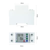 DEWIN Pametno brojilo električne energije DIN šina WiFi Tuya Inteligentni monitor struje i napona Mjerač potrošnje Zaštita od ponovnog pokretanja 2