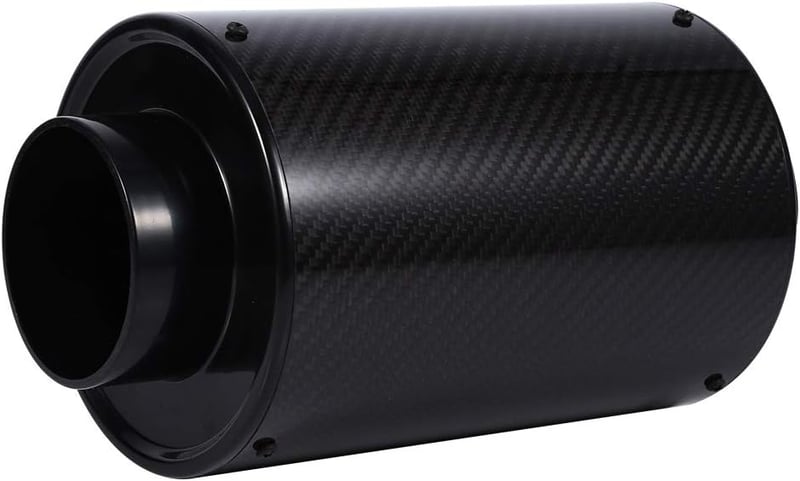 DEWIN Univerzális Autó Légszűrő 3 Inch Szénszálas Hideglevegő Szűrő Készlet