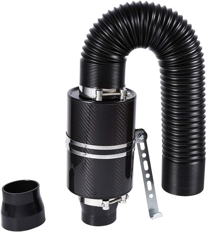 DEWIN Univerzális Autó Légszűrő 3 Inch Szénszálas Hideglevegő Szűrő Készlet
