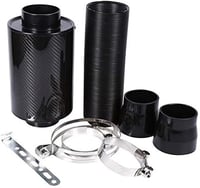 DEWIN Univerzális Autó Légszűrő 3 Inch Szénszálas Hideglevegő Szűrő Készlet 7