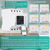 DewinLVD 100A 3 fázisú intelligens fogyasztásmérő WiFi DIN sínre 3
