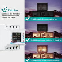 DewinLVD 100A 3 fázisú intelligens fogyasztásmérő WiFi DIN sínre 6
