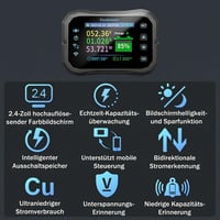 DewinLVD 600A WiFi Akkumulátor Monitor 12-72V Feszültségmérő App Vezérléssel 3