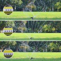 DEWINNER 360°-ban forgó kerti locsoló 3 karos automata öntözőrendszer 2
